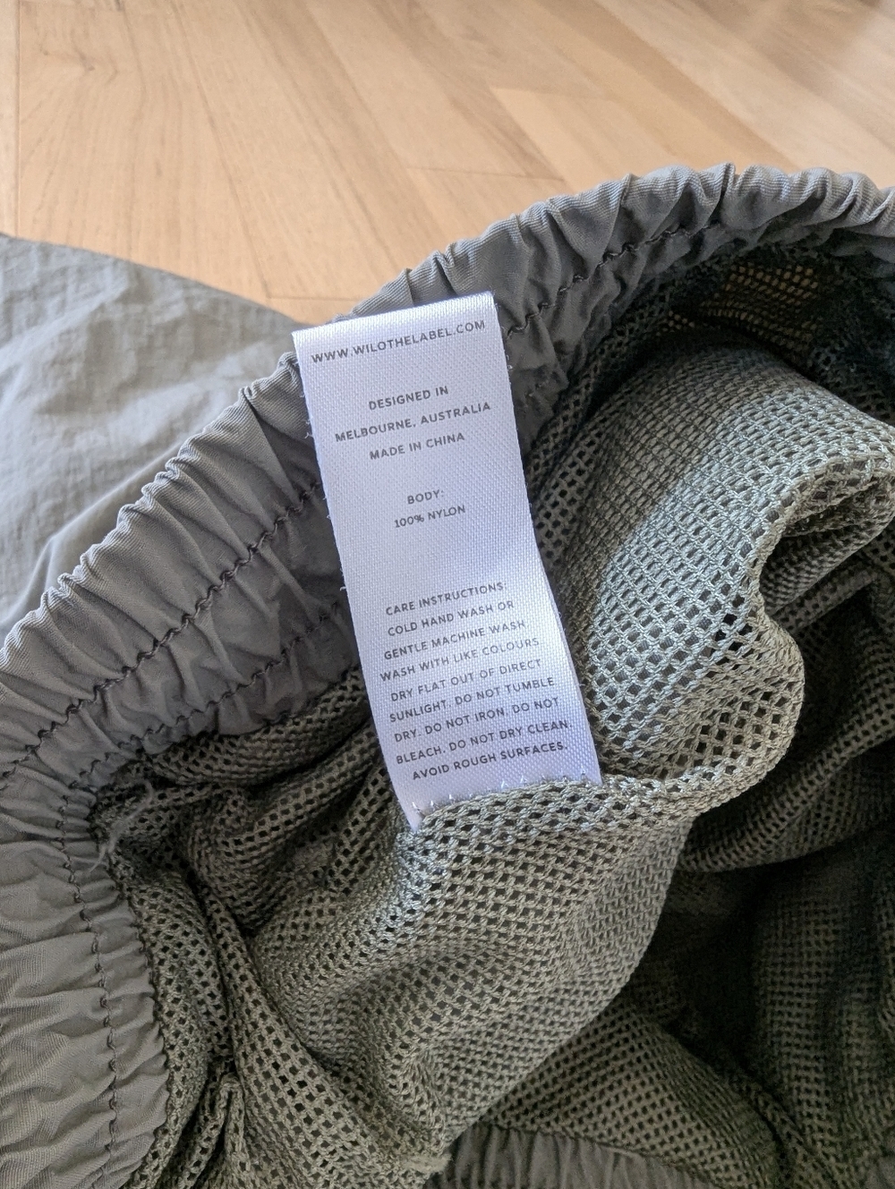 WILO the Label Parachute Jogger Pants in Sage Anthropologie High Rise - Picture 8 of 8